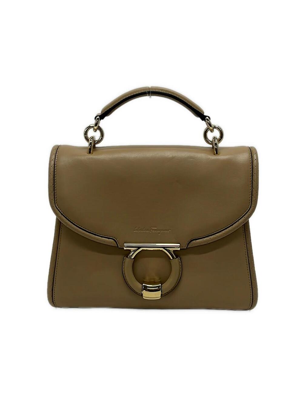 Salvatore Ferragamo Gancini Beige Gold #342383S74B